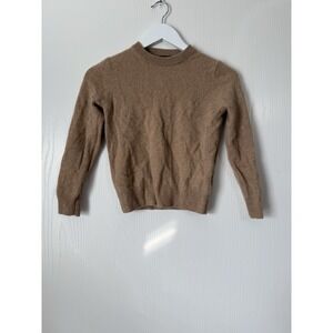 Knits for Crewcuts 100% Cashmere Tan Sweater Children's Size Medium 8/9 Unisex